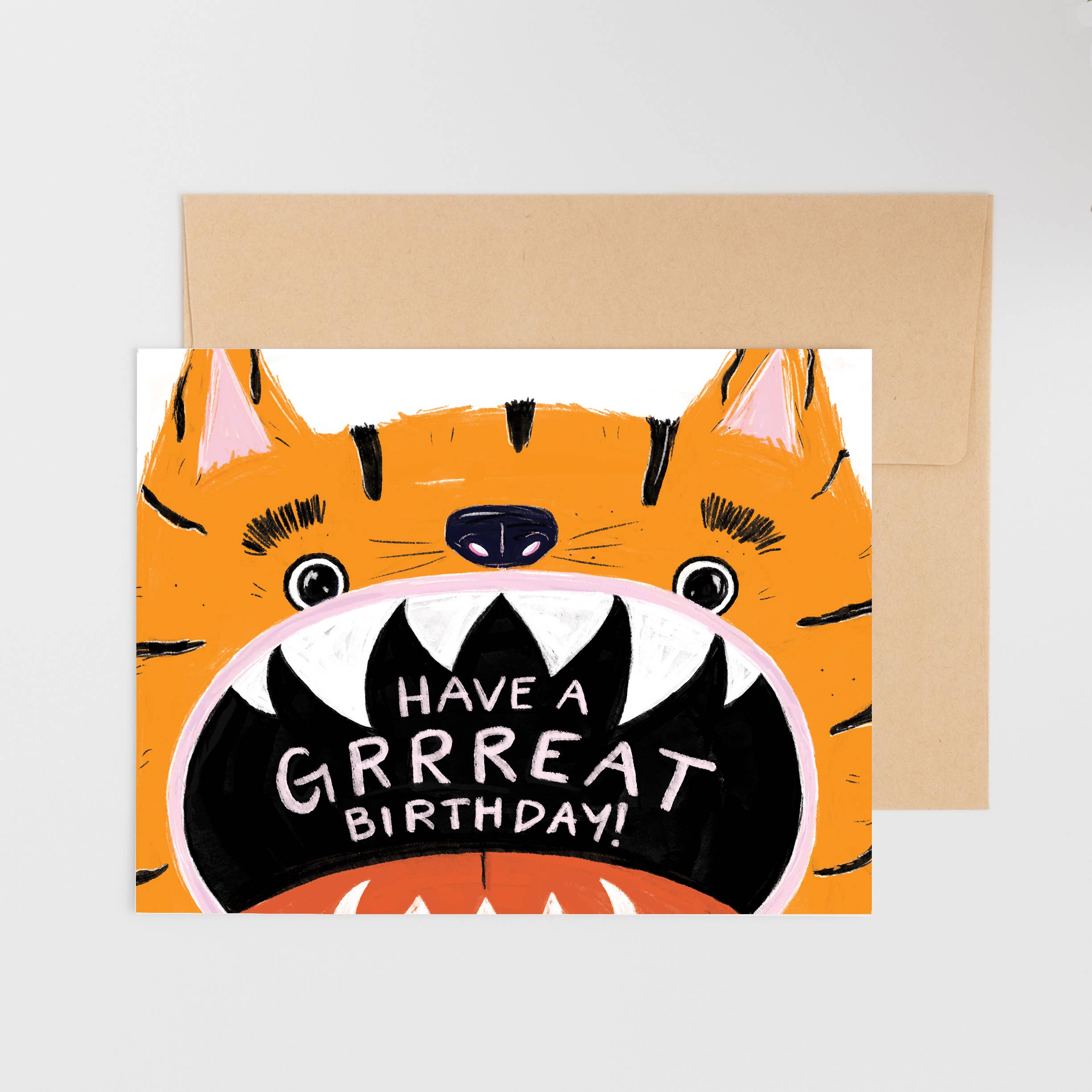 REMOVED BRAND - Wholesale Birthday Card - Have a Grrreat Birthday Tiger!0