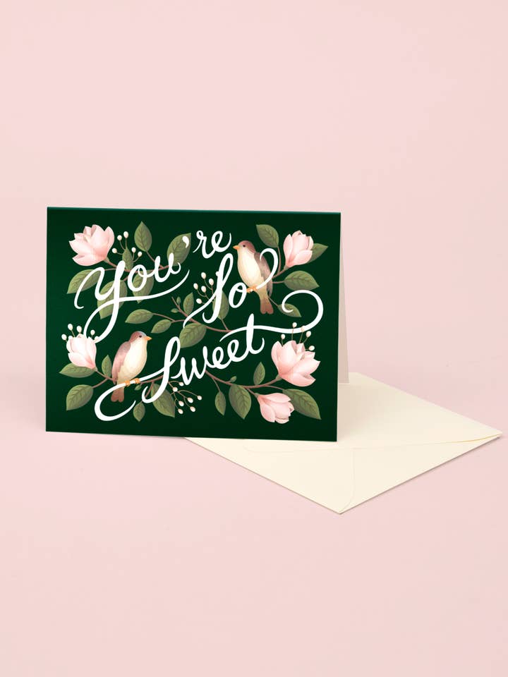 Carte Oiseaux et Magnolias pour la vente par Clap Clap