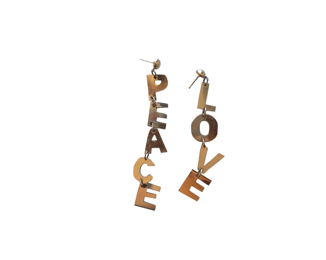 Sweet 1985 - Wholesale Dangle Earrings - Peace and Love Dangle Earrings