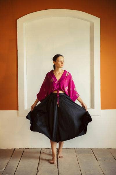 Annahmol - Wholesale Blouse - Women's - Vintage Silk Kimono Top: Free Size: BEST SELLER : OOAK1