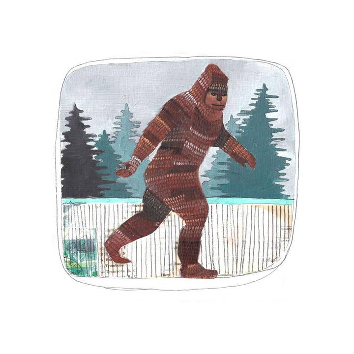 Impression sur sasquatch 8 x 10 po pour la vente par michele maule