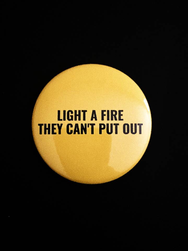 Light a Fire Magnet or Pin for wholesale by Clearly Hip