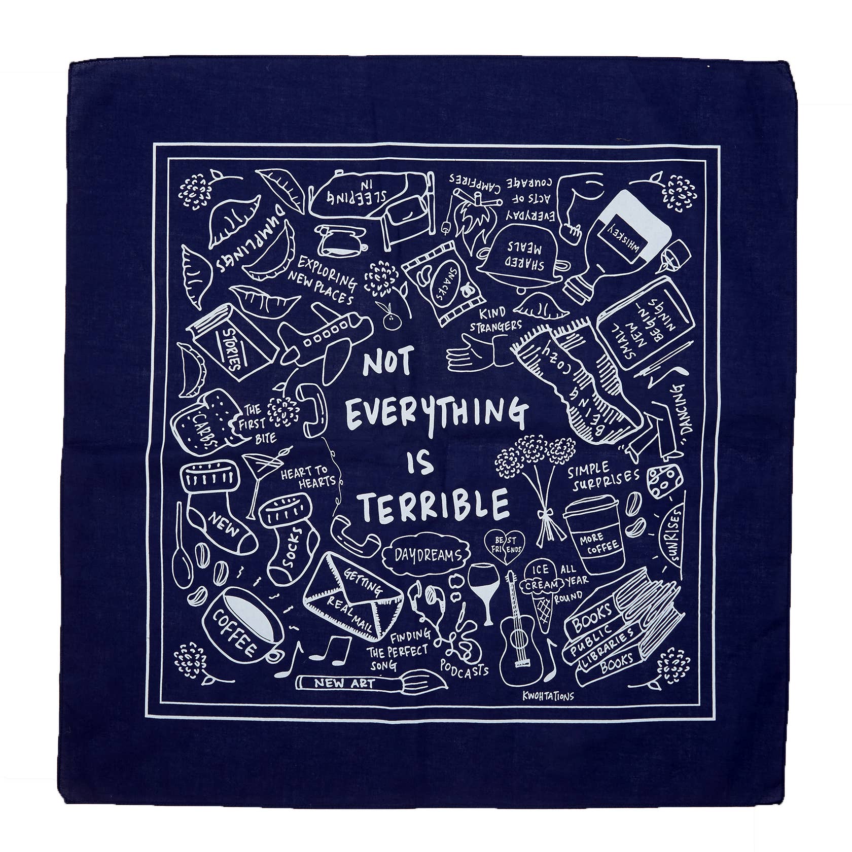 Kwohtations - Wholesale Bandana - Women's - Not Everything Is Terrible Cotton Bandana1