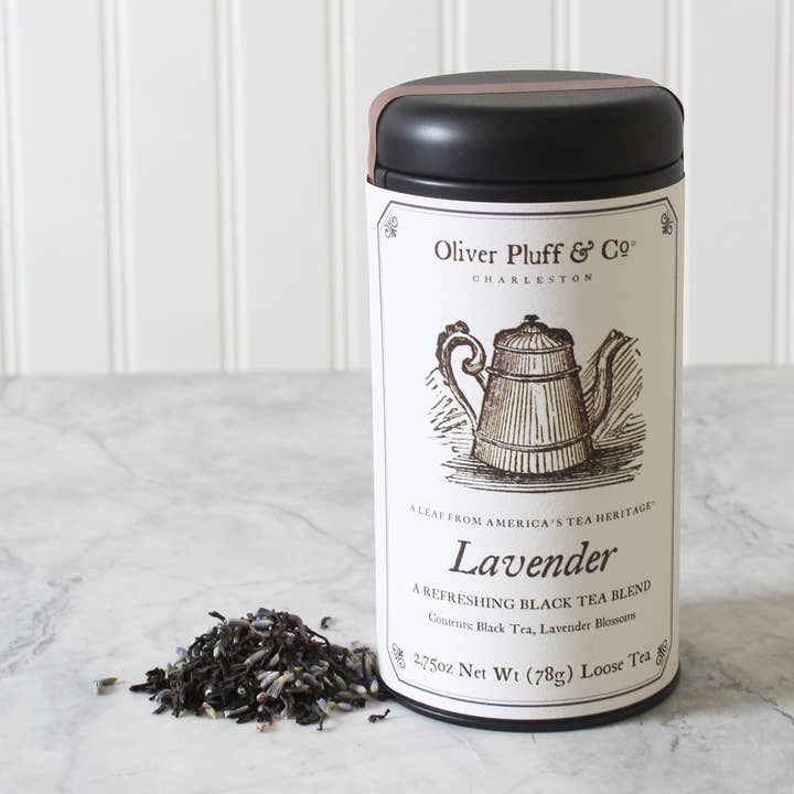 Lavanda - chá solto em lata de chá exclusiva por atacado de Oliver Pluff & Company