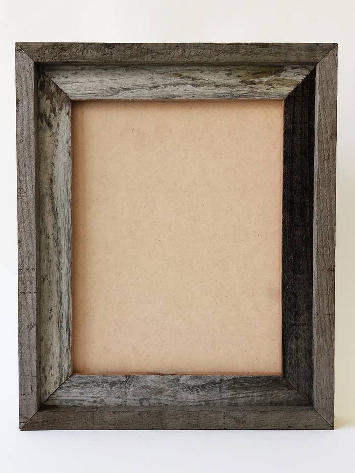 Reclaimed Wood Picture Frame 8.5x11 Double Frame for wholesale by Alibi Interiors