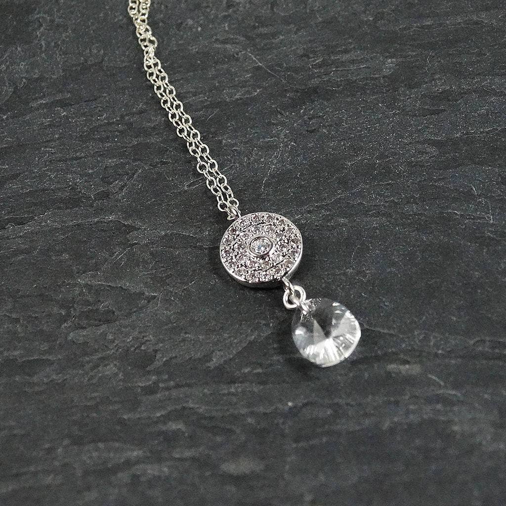 Designed by Stacey Jewelry - Wholesale Pendant/Charm Necklace - Long Sparkly Pendant Necklace0
