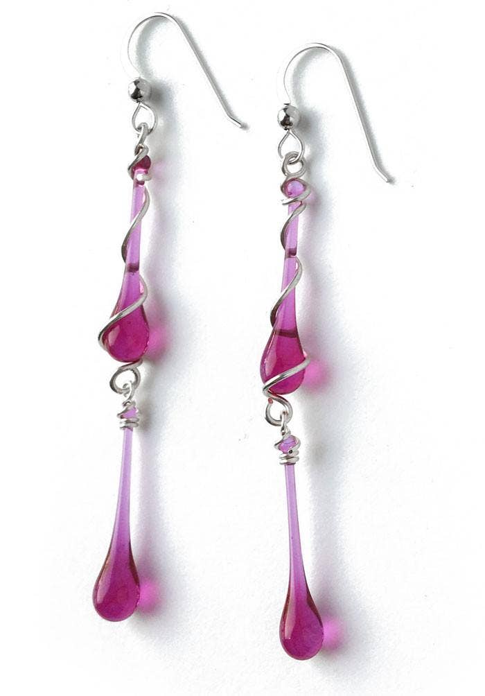 Sundrop Jewelry - Wholesale Dangle Earrings - Gemini Glass Teardrop Earrings16