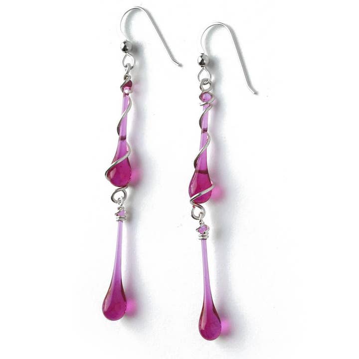 Sundrop Jewelry - Wholesale Dangle Earrings - Gemini Glass Teardrop Earrings16