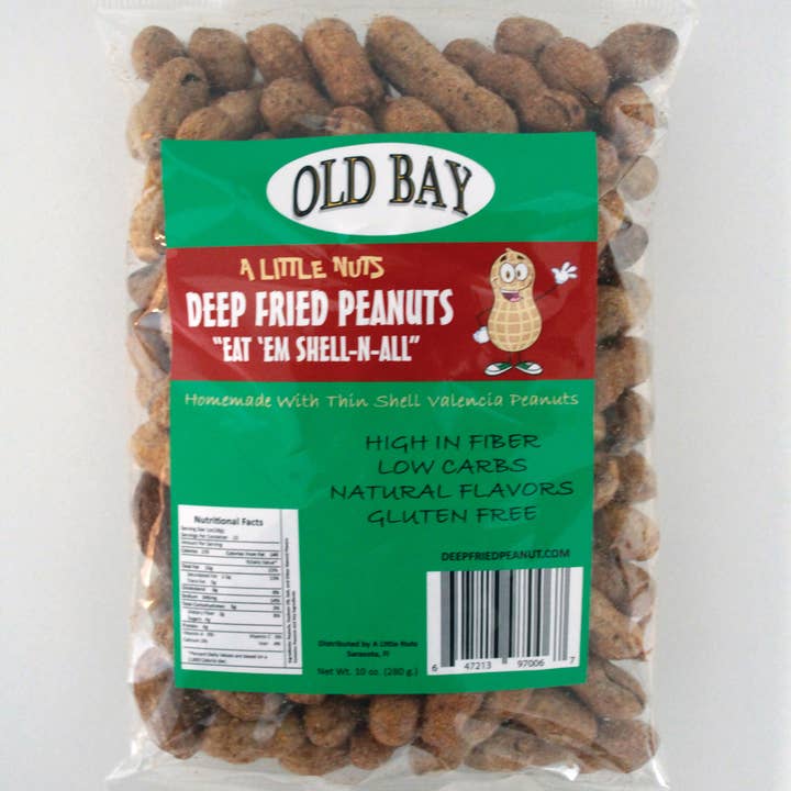 A Little Nuts Deep Fried Peanuts - Wholesale Nuts - Old Bay Deep Fried Peanuts0