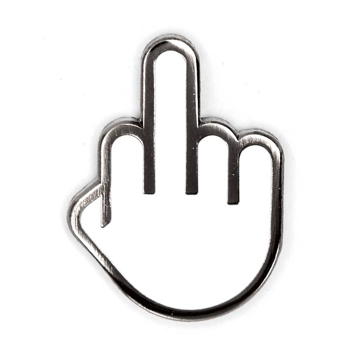 Middle Finger Enamel Pin for wholesale by These Are Things
