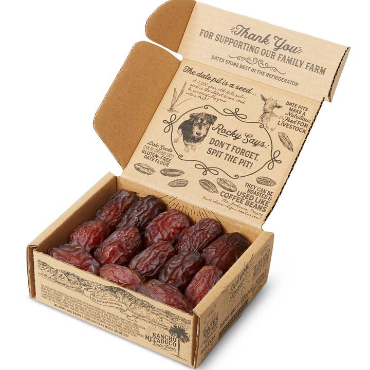 Rancho Meladuco Date Farm - Wholesale Dried/Dehydrated Fruit - 1 lb. ORGANIC Prime Medjool Dates
