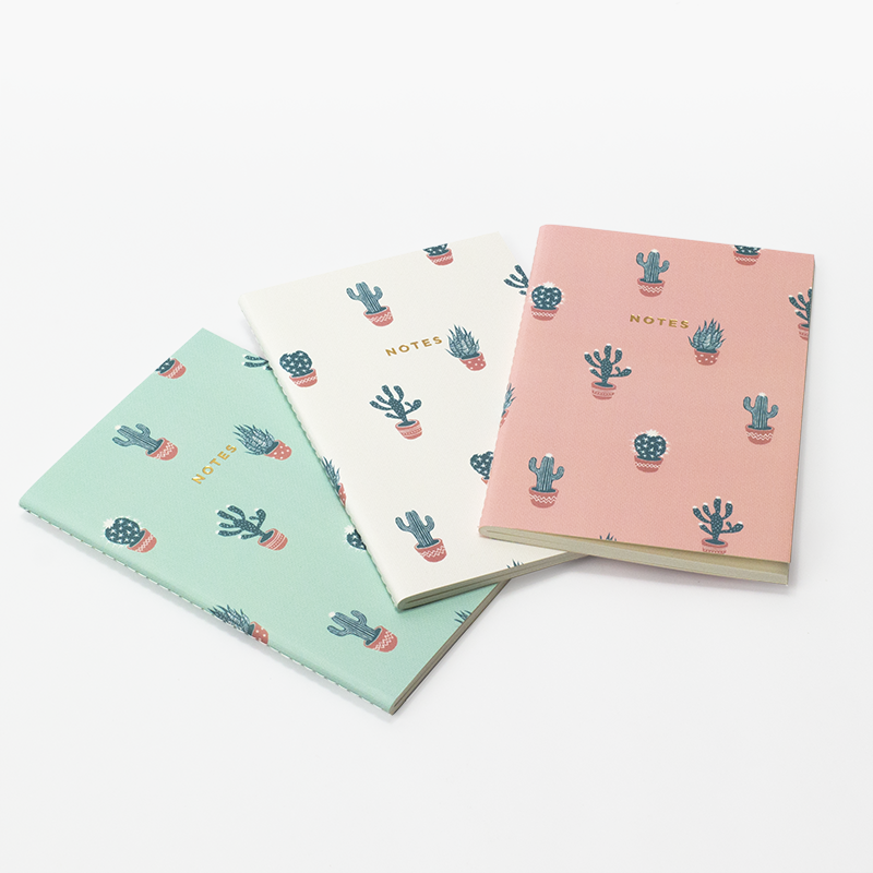 Hadron Epoch Design Studio - Wholesale Notebook - Mini Cactus Lover Pattern Notebook1