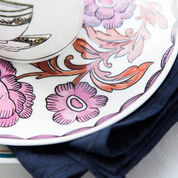 Twig NY - Wholesale Salad Plate - Heritage - Rosa Rugosa - 8" Salad Plate1