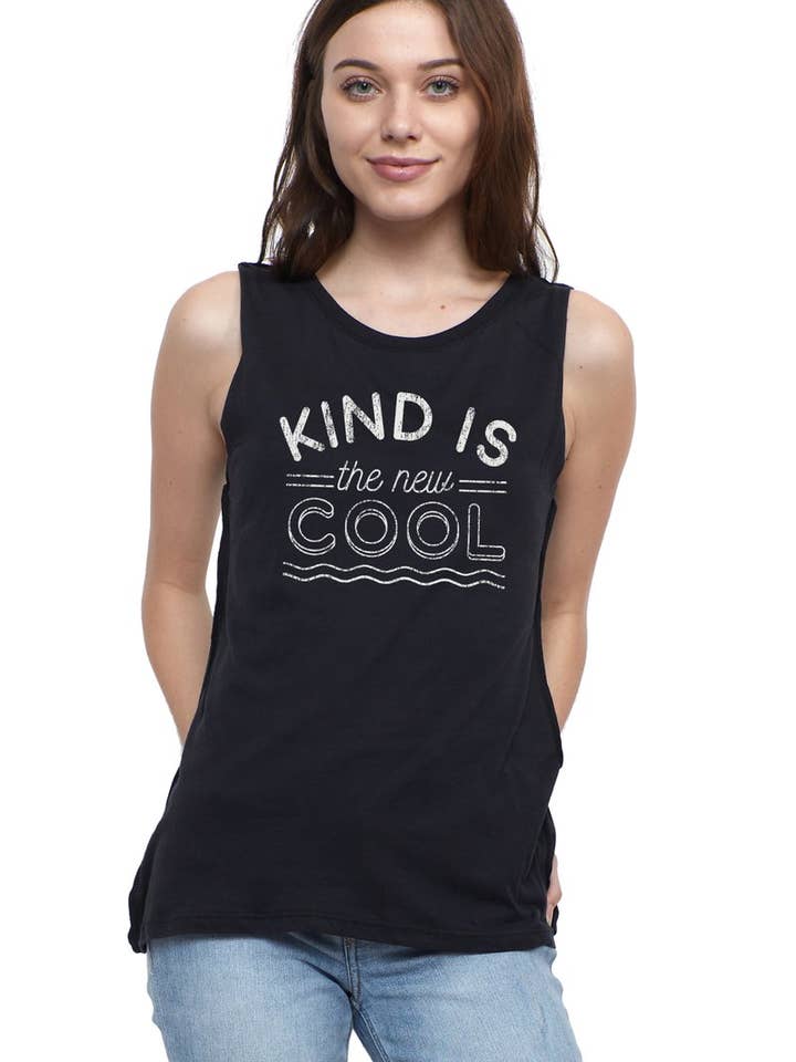 Irgendlich-schwarzes Muskel-T-Shirt für den Großhandel von Social Sunday