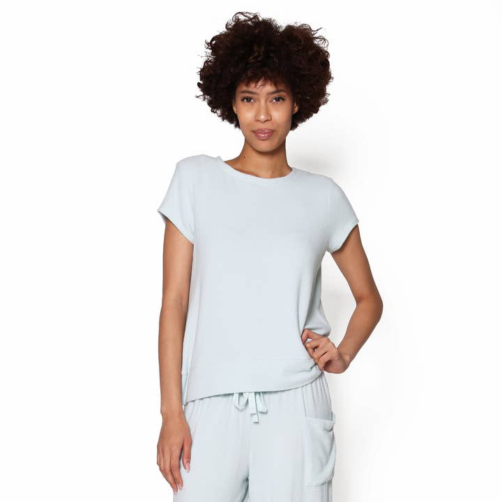 The Comfort Collection - Le t-shirt à mancherons - MINT pour la vente par La Cera