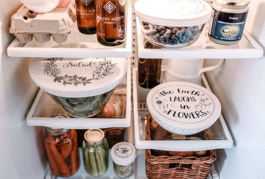 Your Green Kitchen - Wholesale Food Storage Wrap/Bag - Small Waxed Earth Laughs Bowl Cover1