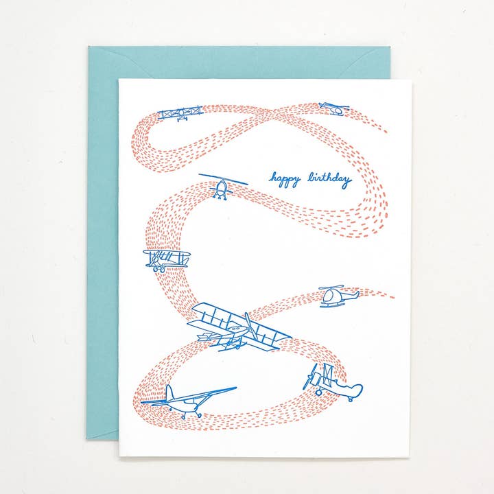 Helen Edna - Wholesale Birthday Card - Birthday Planes Greeting Card0