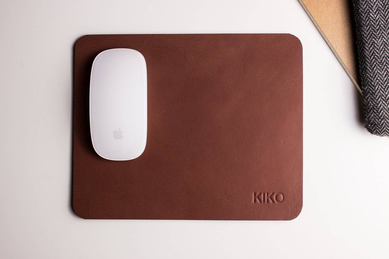 Kiko Leather - Wholesale Mousepad/Trackpad - Brown Leather Mouse Pad2