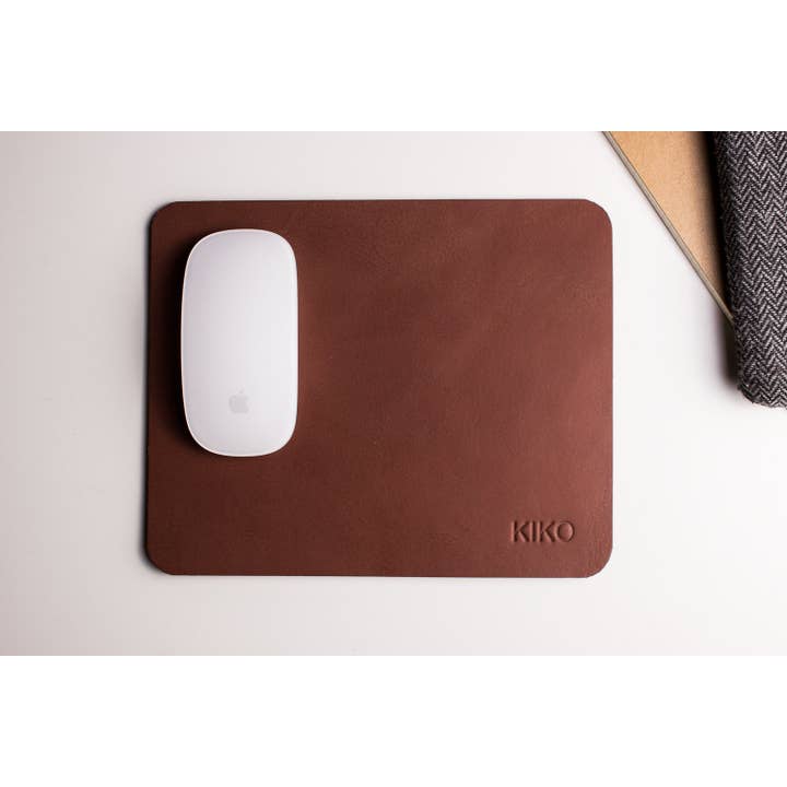Kiko Leather - Wholesale Mousepad/Trackpad - Brown Leather Mouse Pad2