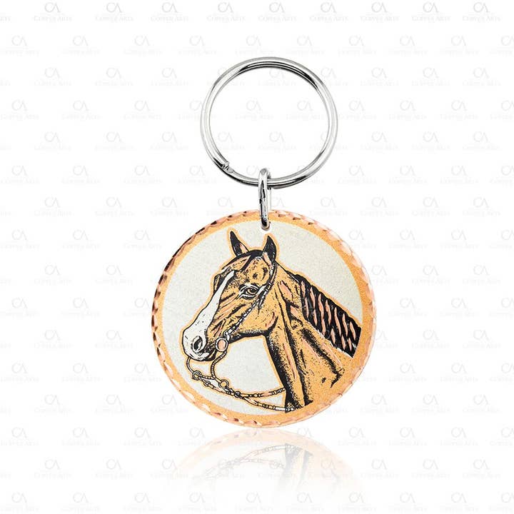 KC 10 Western Horse Schlüsselanhänger für den Großhandel von COPPER ARTS INC.