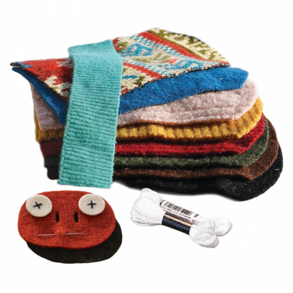 Cate and Levi - Wholesale DIY Craft Kit - Kids - Unicorn Puppet DIY Sewing Kit | Reclaimed Wool3