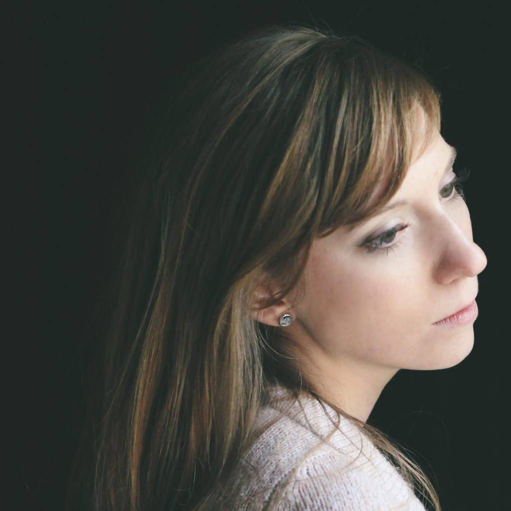 Yugen Handmade - Wholesale Stud/Post Earrings - Petite Silver Stud Galaxy Space Earrings1