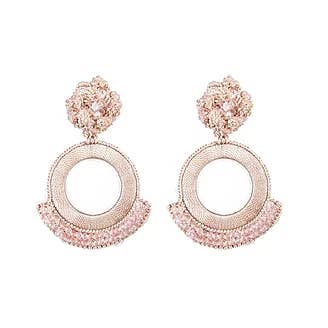 Rosa Perlenohrringe für den Großhandel von NARA HANDMADE JEWELRY