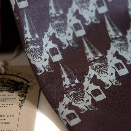 Cyberoptix Tie Lab - Wholesale Necktie - Men's - Gnome Stripe Microfiber Necktie3