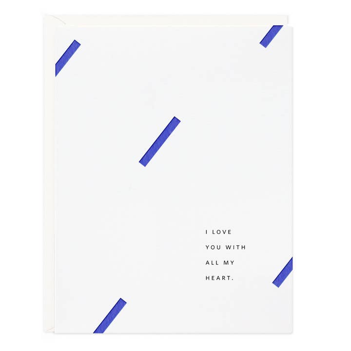 With All My Heart Greeting Card for wholesale by Ramona & Ruth