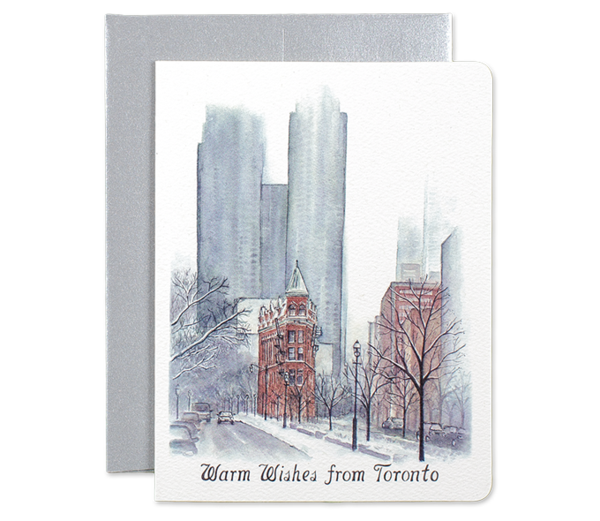Gotamago - Wholesale Season's Greetings Card - Toronto Warm Wishes Card - Set of 62