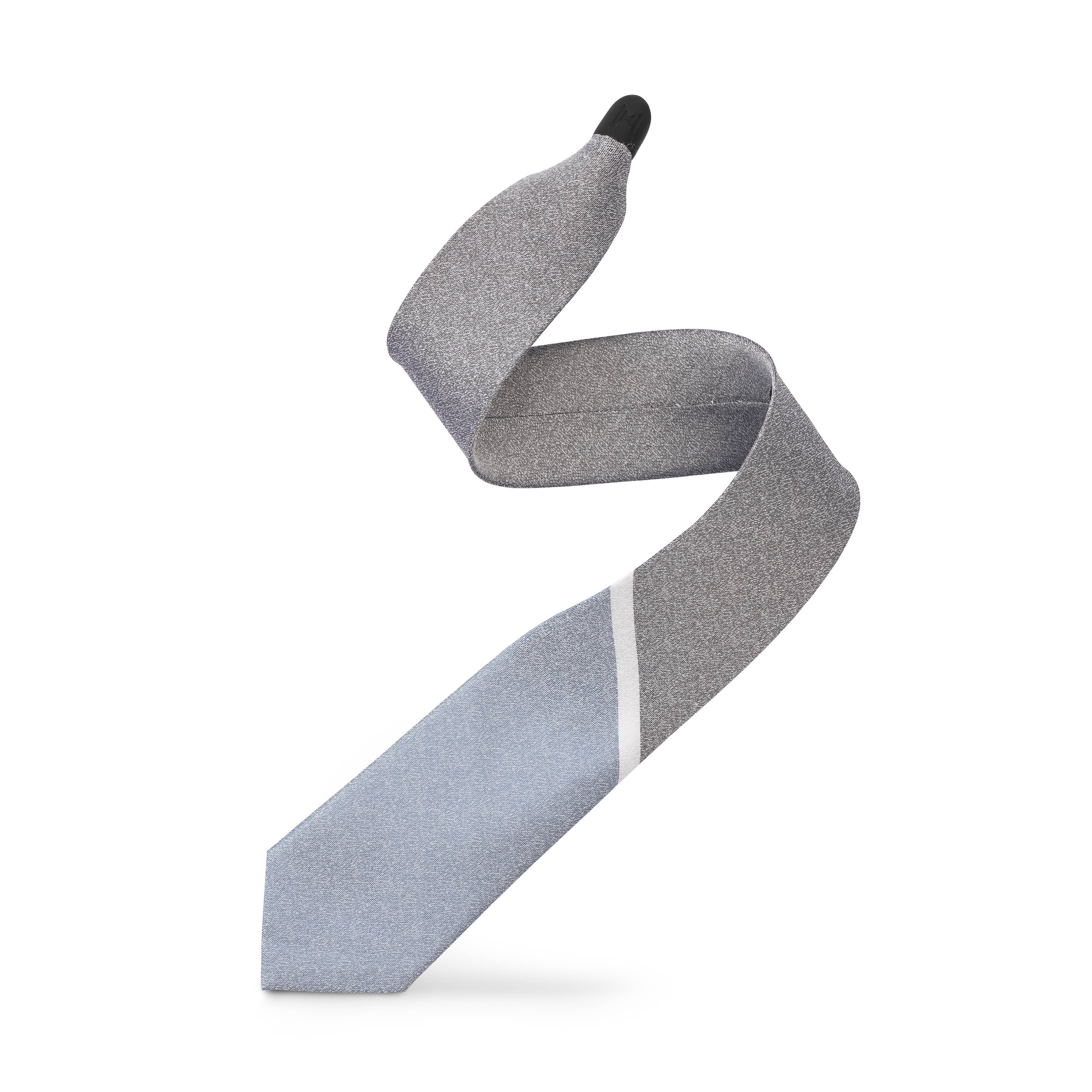 Modern Tie - Wholesale Necktie - Men's - Cement Blue Tie0