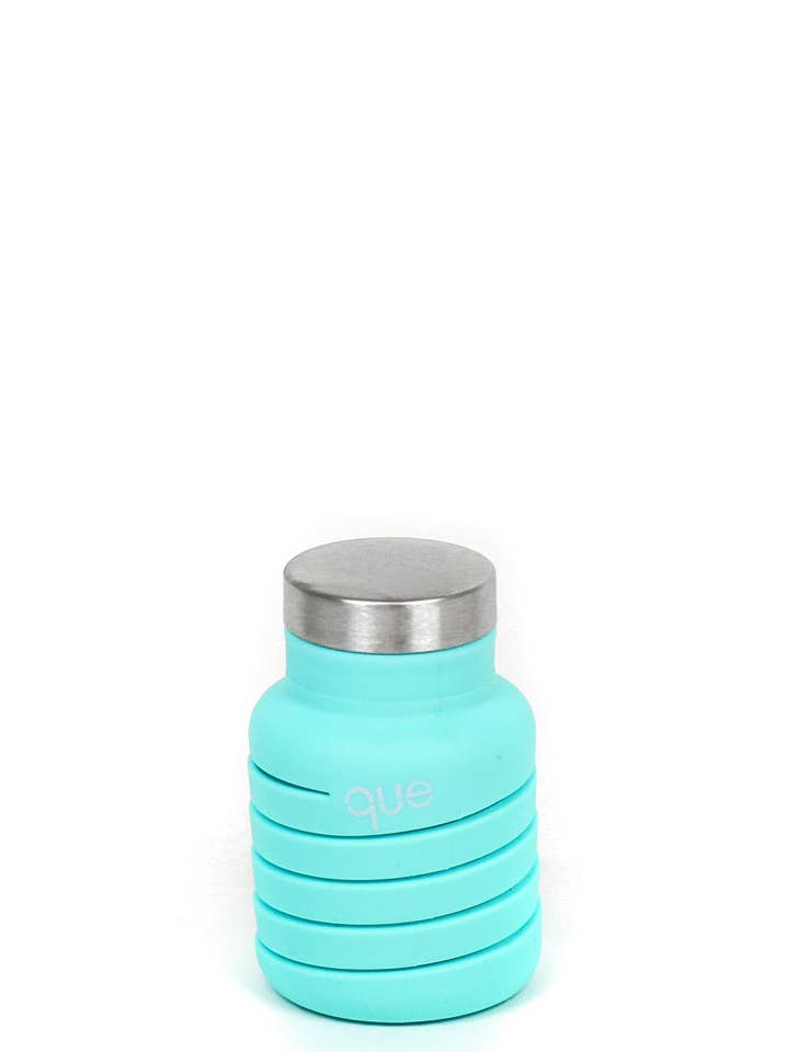 12oz Collapsible Water Bottle - Misty Mint for wholesale by Que Factory