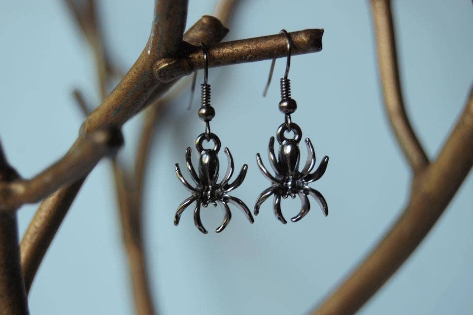 Enchanted Leaves - Vente Boucles d'oreilles pendantes - Boucles d'oreilles Spoky Spider