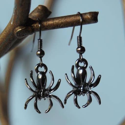 Enchanted Leaves - Vente Boucles d'oreilles pendantes - Boucles d'oreilles Spoky Spider0