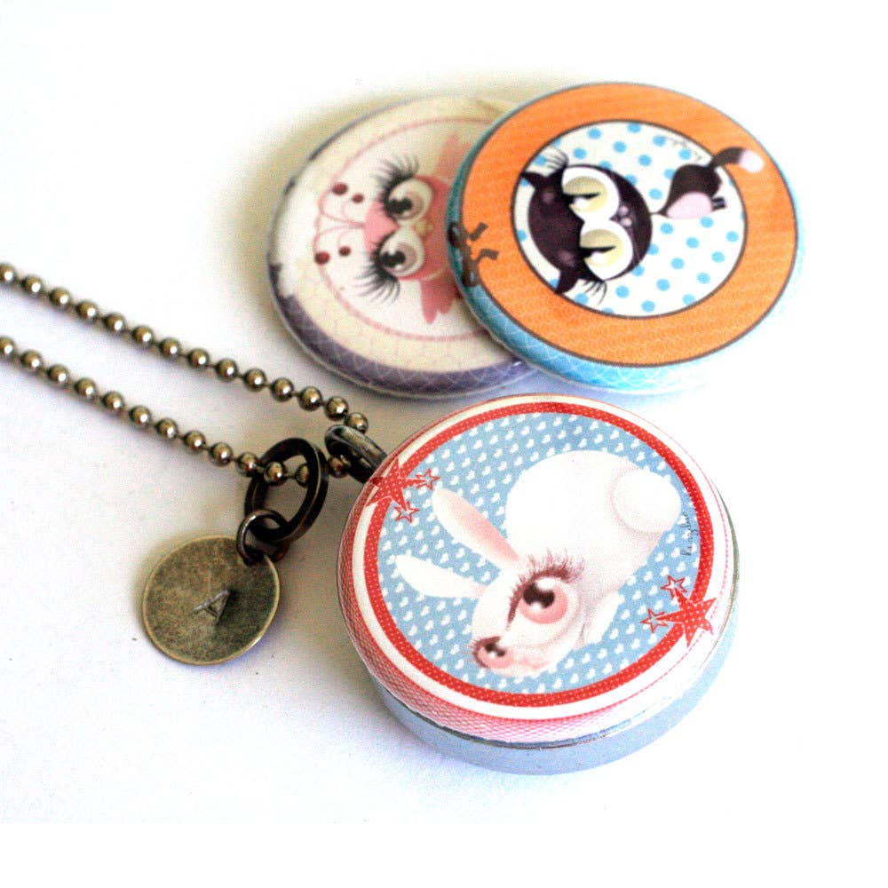 Polarity - Wholesale Locket Necklace - Cat, Rabbit and Owl Locket Necklace1