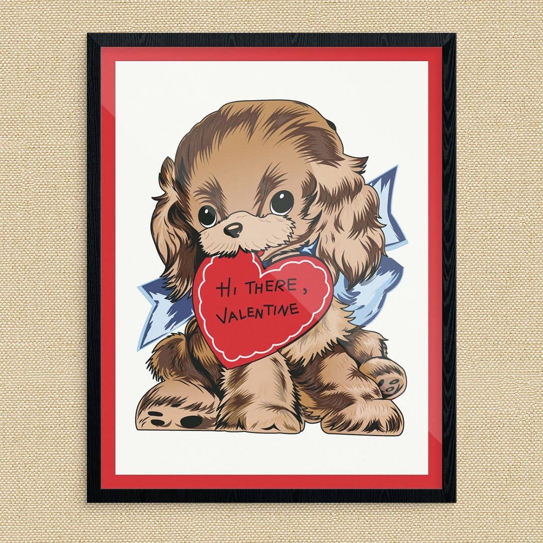 Fridgedoor - Wholesale Magnet - 2.5'' x 3.5'' Hi There Valentine Cute Dog Magnet0