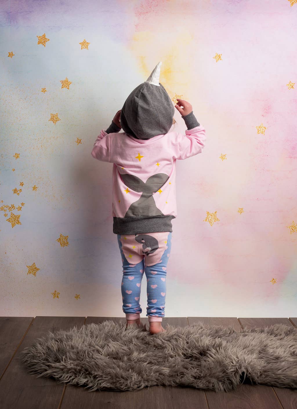 Doodle Pants - Wholesale Hoodie - Kids - Narwhal Toddler and Kids 3D Hoodie1