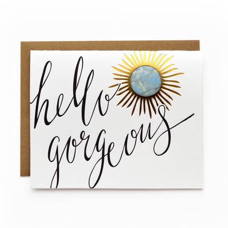 Hello Gorgeous | Greeting Card for wholesale by Wild Ink Press