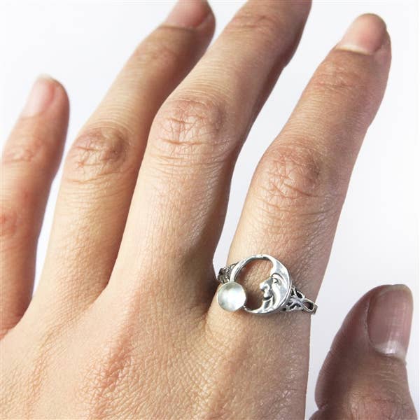 Great Falls Jewelry - Vente Bague de cocktail/de cérémonie - Anneau demi-lune + plus de couleurs1