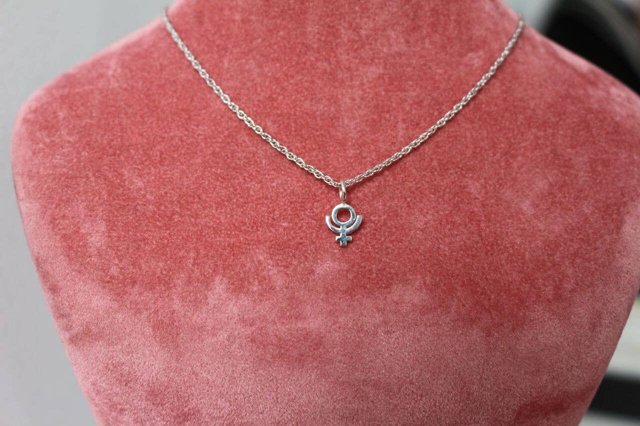 Sofia Ramsay - Wholesale Pendant/Charm Necklace - Planet Symbol Dainty Charm Necklaces in Sterling Silver8