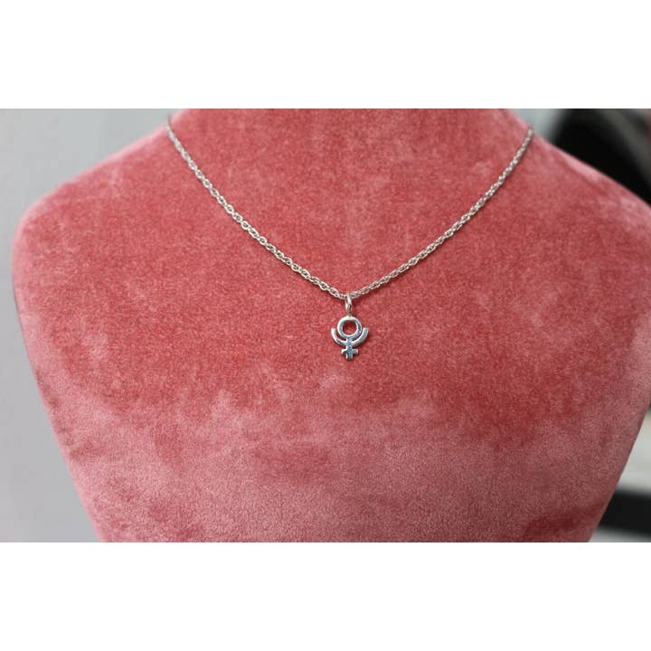 Sofia Ramsay - Wholesale Pendant/Charm Necklace - Planet Symbol Dainty Charm Necklaces in Sterling Silver8