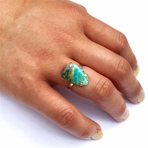 Great Falls Jewelry - Vente Bague de cocktail/de cérémonie - Bague opale de Cusco en sterling ou 14 carats GF + plus de couleurs1