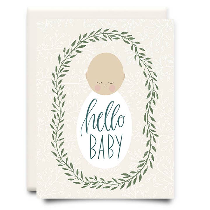 Hello Baby | Newborn Greeting Card for wholesale by Inkwell Cards