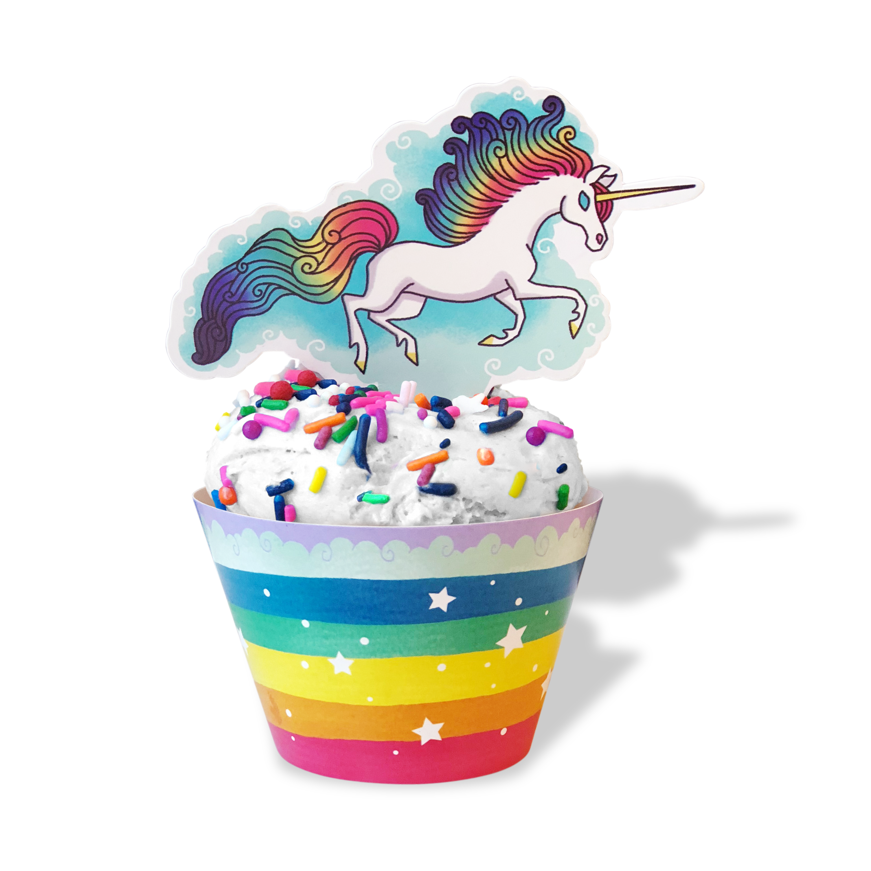 Mythical Slyme - Wholesale Cake/Cupcake Topper - Rainbow Unicorn Cupcake Decoration5