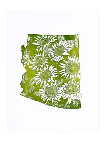 Arizona Saguaro Cactus Blossom Print for wholesale by Thimblepress