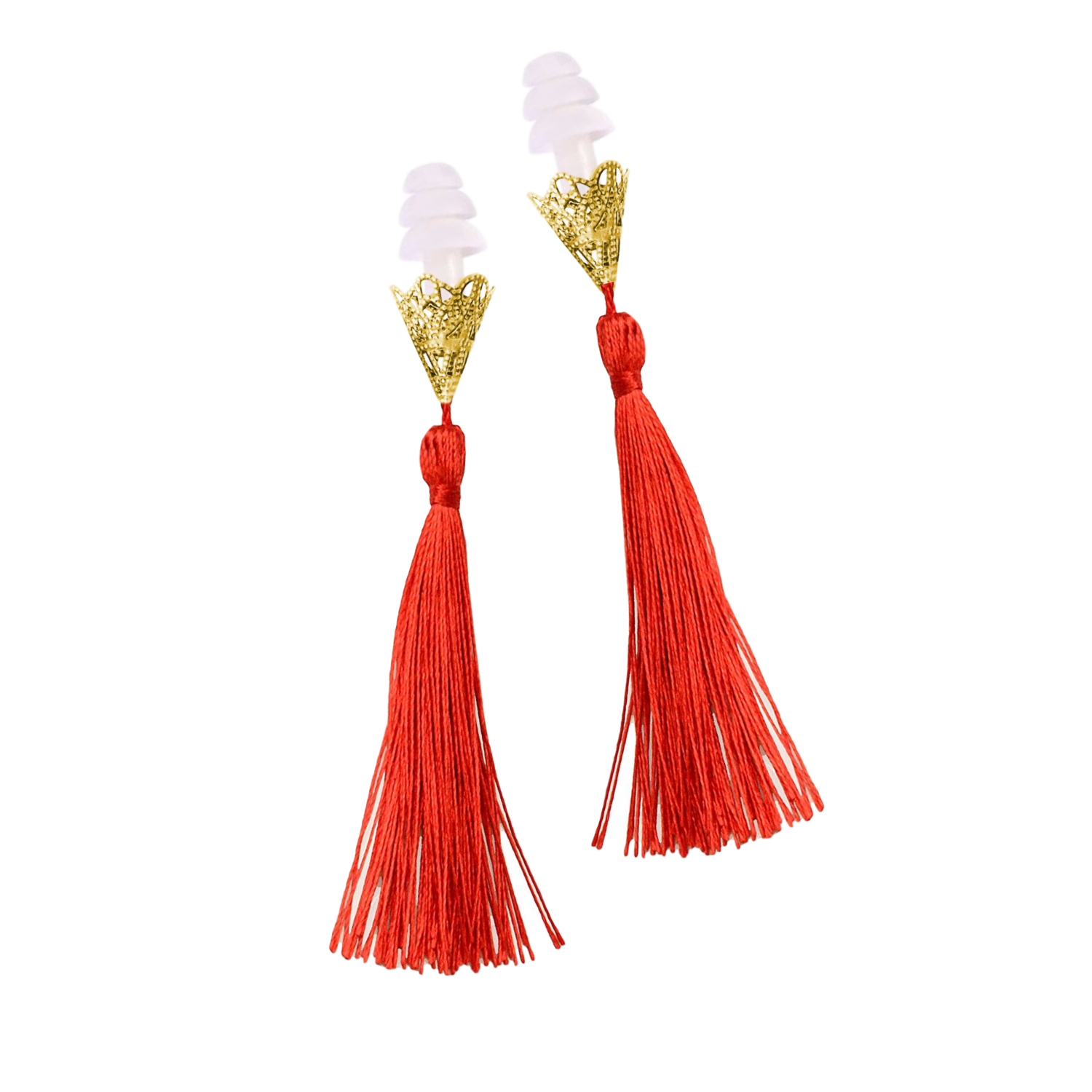 The Sleepy Cottage - Wholesale Tassel Earrings - Red Holly Golightly Tassel Earplugs5