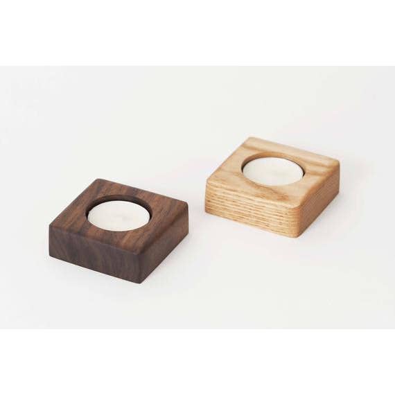 Fyrfadslys - Fin Wood Holder for engroshandel hos Blue Valley Woodworks