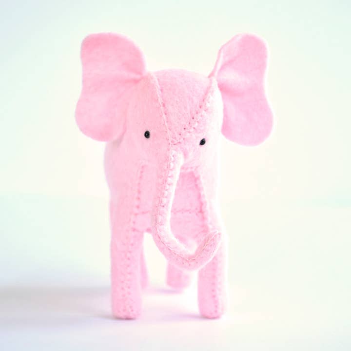 DelilahIris Designs - Wholesale DIY Craft Kit - **STORE DISPLAY MODEL** For DIY Felt Pink Elephant Kit0