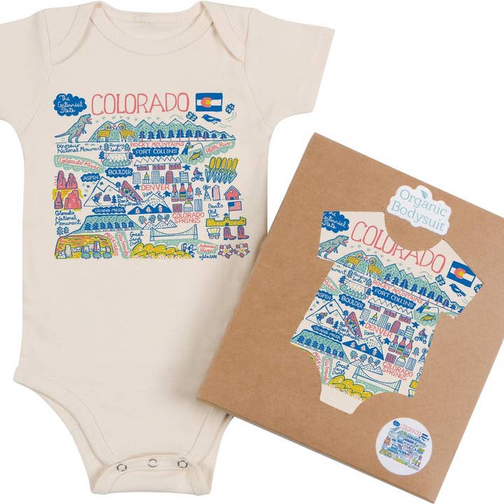 Morado Designs - Wholesale Bodysuit (Non-Footed) - Baby - Colorado Boutique Map Art Infant & Toddler