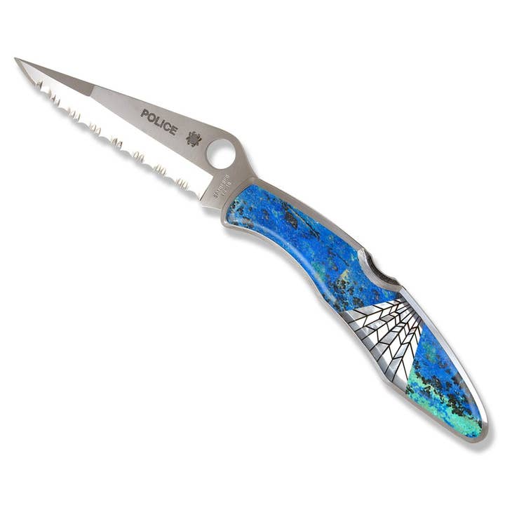 Santa Fe Stoneworks - Wholesale Pocket Knife/Holder - Spyderco Police Model Knife1